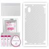 apgo Protective Skin Sticker for the Back+sides Compatible with Xiaomi Redmi 7A, Full Wrap Film, Foil, Vinyl - Pattern Transparent Carbon