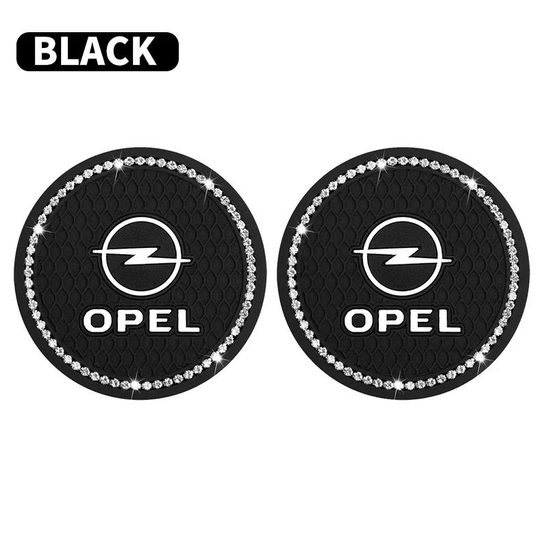 Car Non-slip Water Cup Pad Diamond Rhinestone Bling Decoration For Opel Astra Insignia Mokka Zafira Corsa Vectra Antara Meriva IA2