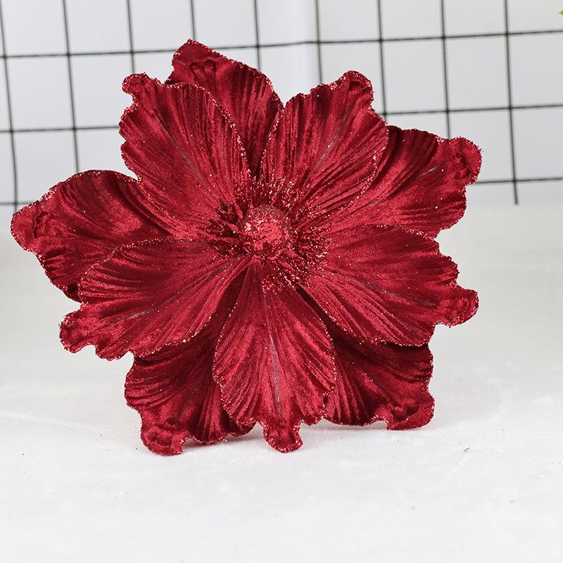 20 см нефритовая орхидея рождественский цветок искусственные цветы магнолии рождественская магнолия искусственный цветок рождественская елка декор