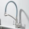 Filtered Kitchen Sink Faucets Purification Tap 360 Rotate Water Filter Tap For Kitchen 3 In 1 Purifier Vessel Sink Mixer