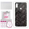 apgo Protective Skin Sticker for the Back Compatible with Samsung Galaxy M11, Wrap Film, Foil, Vinyl - Pattern Carbon Black Pixel