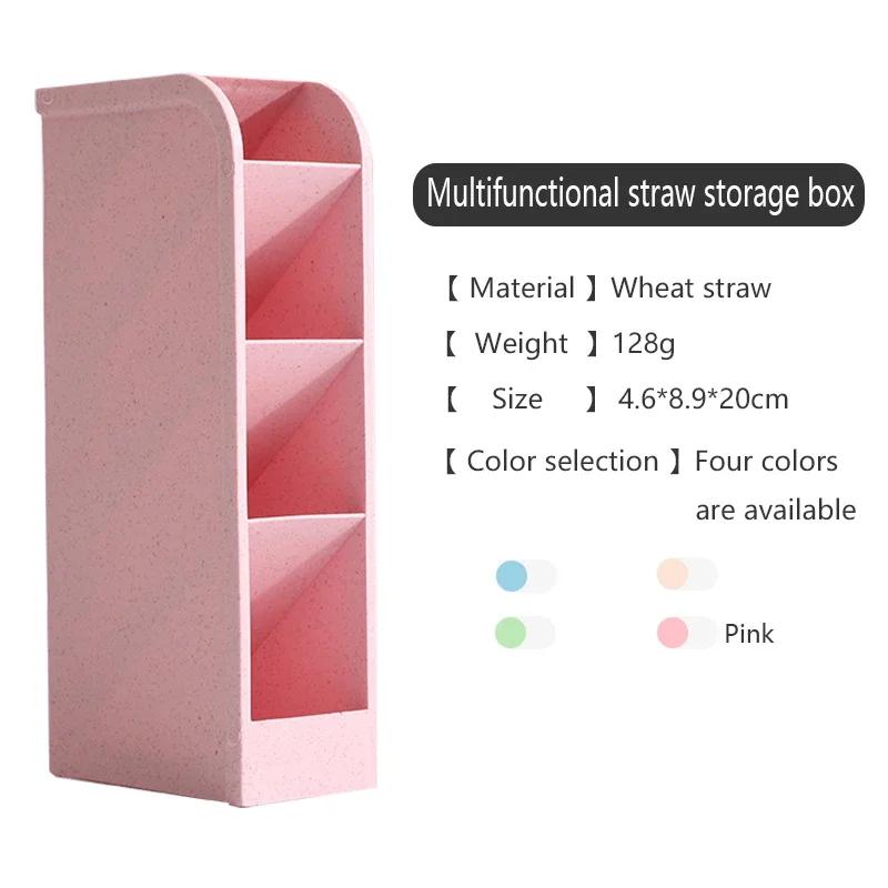 Kawaii креативный многофункциональный настольный органайзер с 4 сетками, держатель для ручек, ящик для хранения макияжа, школьные офисные аксессуары, держатель для ручек