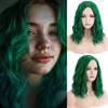Hot-selling 14inch medium and long bobo forehead T lace wig cover in stock