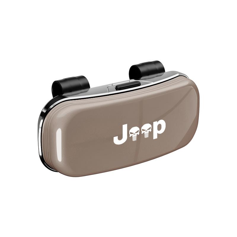 Jeep Car Visor Glasses Box Auto Sunglasses Storage Case For Jeep Grand Cherokee Wrangler JK Gladiator Compass Renegade Patriot ALO1