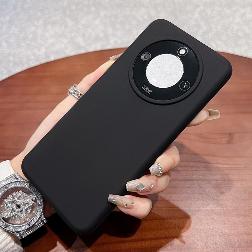 For Honor X60 5G Case Skin-Friendly Liquid Silicone+PC Phone Cover