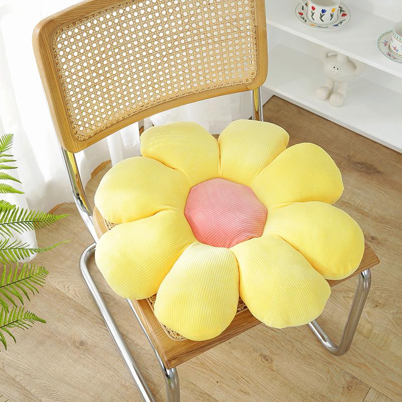 Мягкая подушка с шестью лепестками цветов, девчачий декор комнаты, подушка с подсолнечником, эркер, розовый цветок, установка для детей, подушка для сиденья в спальне