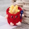 Hamburger Cute Bag Pendant French Fries Car Key Ring Kawaii Stuffed Toys Key Chain  Decoration