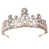 New Bridal Crown Handmade Crystal Tiara Inlaid with Diamonds Luxury Crown Wedding Tiara Accessories Headband
