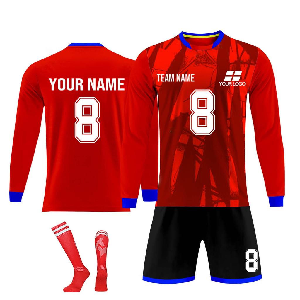 Personalised Shirts Kit Mens Girls With Name Number Custom Football Jerseys For Boys Training Suit