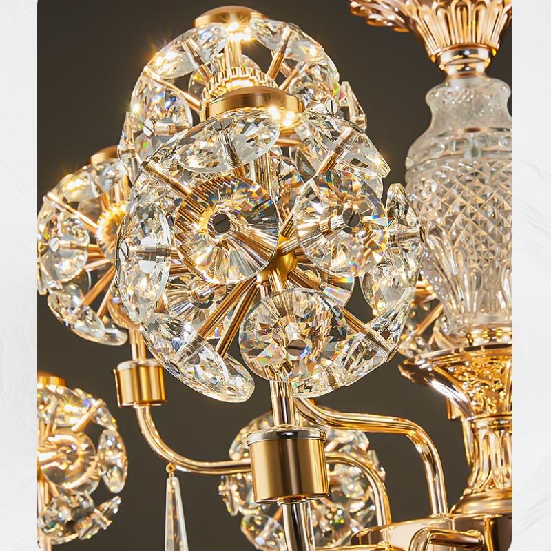 Люстра Гостиная Освещает Современную Простую Атмосфера Хрустальные Лампы
