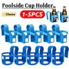 Swimming Pool Side Storage Shelf Reusable Pool Water Cup Hanger Multifunctional Poolside Cup Holder for Swimming Pool Party