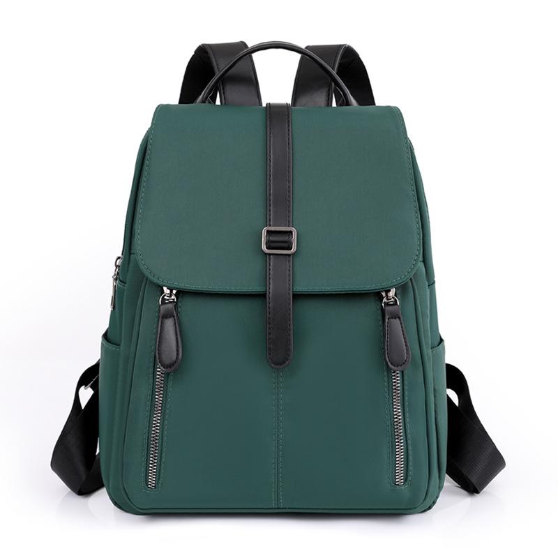 Ретро простой стиль рюкзак новый корейский стиль сумка женская большая вместимость повседневный однотонный студенческий рюкзак