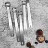 1 Set Measuring Spoon Food Grade Polished Surface Rustproof High Precise Clear Scale Stainless Steel Seasoning Spice