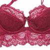 Code lingerie sexy набор для соблазнения с подвязками [Sexy 1701] Женский набор из 4 предметов, бюстгальтер, шортики, пояс, чулки, (SV399-75D-Красный)