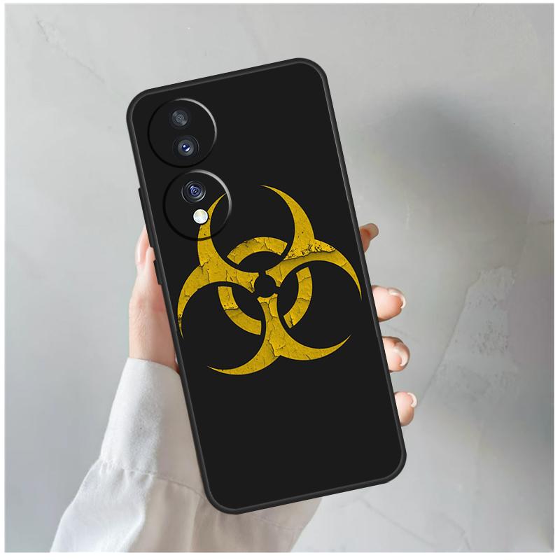 Логотип с символом биоопасности Для чехла Honor Magic 8 7 6 5 Pro Для Honor 400 200 Lite 90 70 50 X8c X8b X9a X9b X9c X9d Win