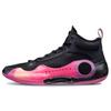 Li Ning WOW 10 Рассвет Удобная амортизация, износостойкие, средняя высота, баскетбольные кроссовки, мужские, черные, ABAS075-1