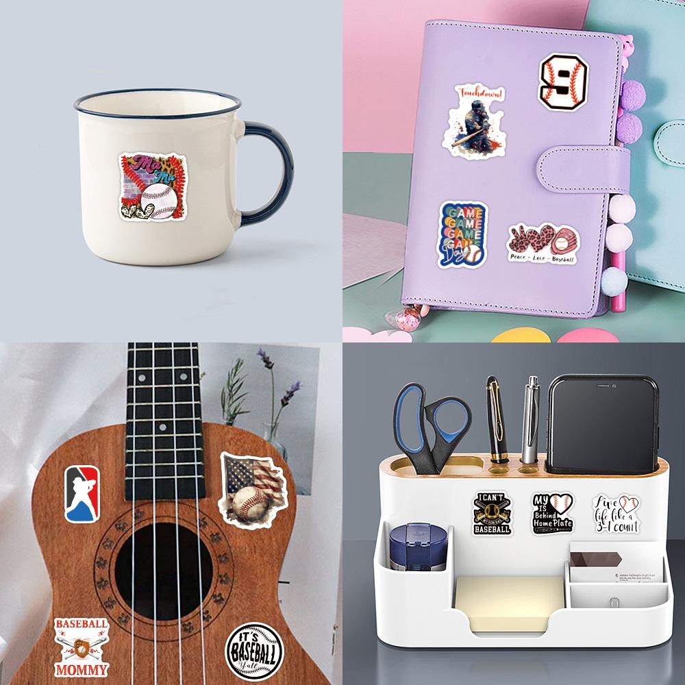 60 New Baseball Sports Graffiti Stickers DIY Decorative Notebook Suitcase Waterproof Stickers