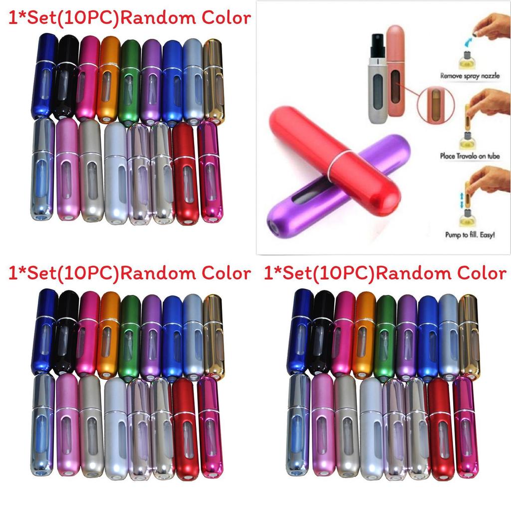 Перезаряжаемый флакон для духов с распылителем для макияжа и аромата