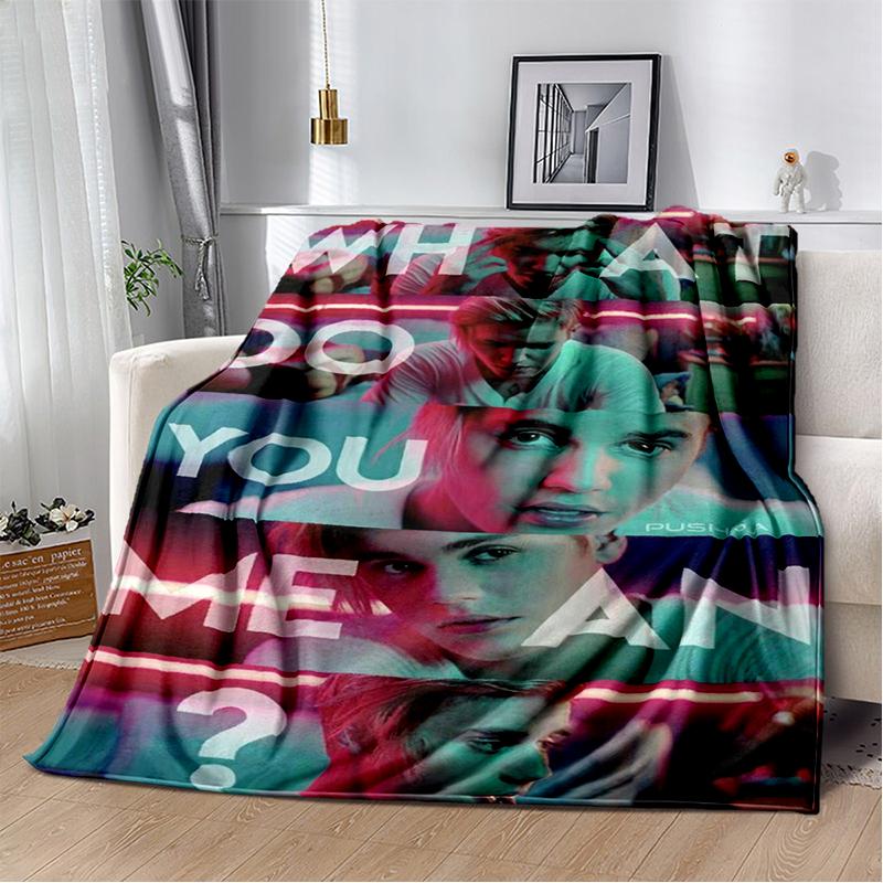 Новый стиль 2025 года Плед Джастина Дрю Бибера Певец JB, Мягкий плед для дома Спальни Кровати Дивана Путешествия Пикника Покрытие Подарок Ребенку