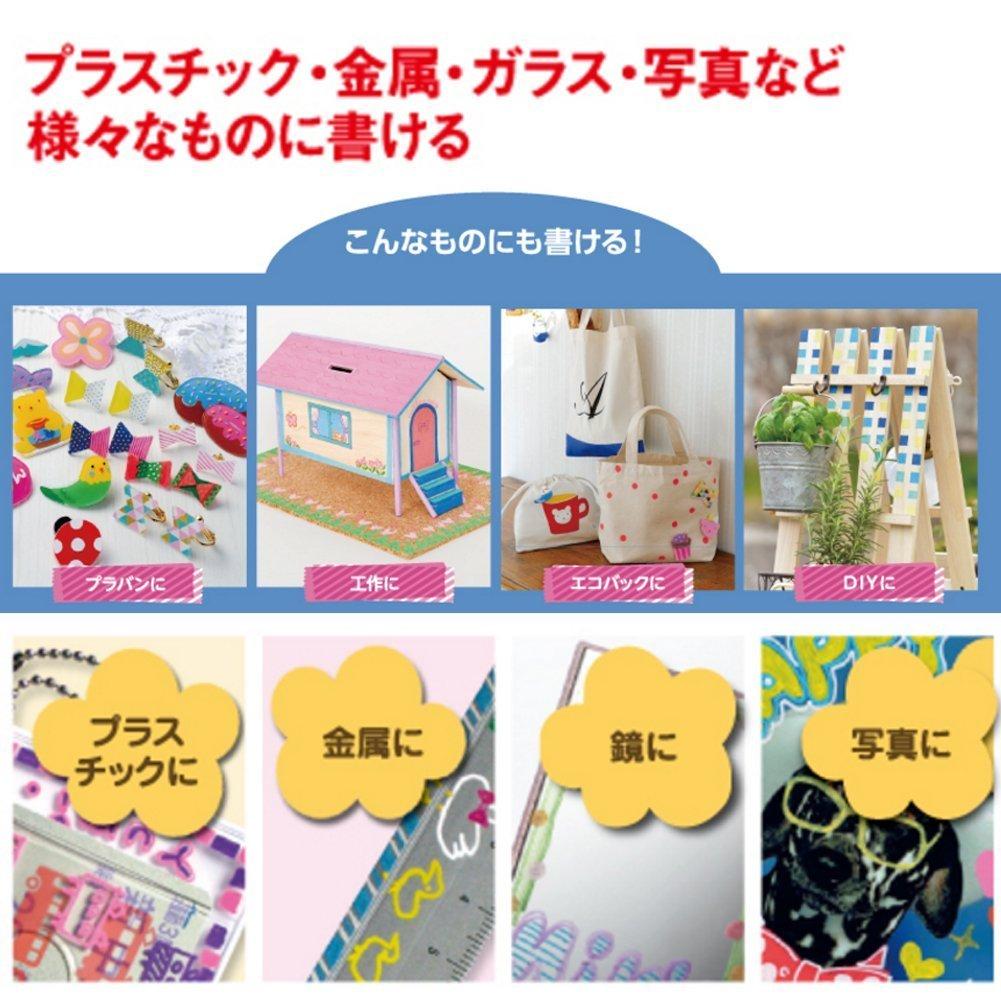 Mitsubishi Pencil Uni Posca Sign Натуральный Тонкий Набор Водные Маркеры, Цвета, Наконечник, 7 Цветов (PC1M7C)