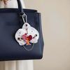 Ornament Orchid Flower Pendant Elegant Flower Bag Accessories Butterfly Orchid Key Ring  Backpack