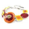 NOA [J1965] - Дизайнерский браслет «Раскраска» желтый, оранжевый, красный