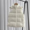 Autumn and winter new down vest women wear white duck down stand-up collar thermal casual jacket