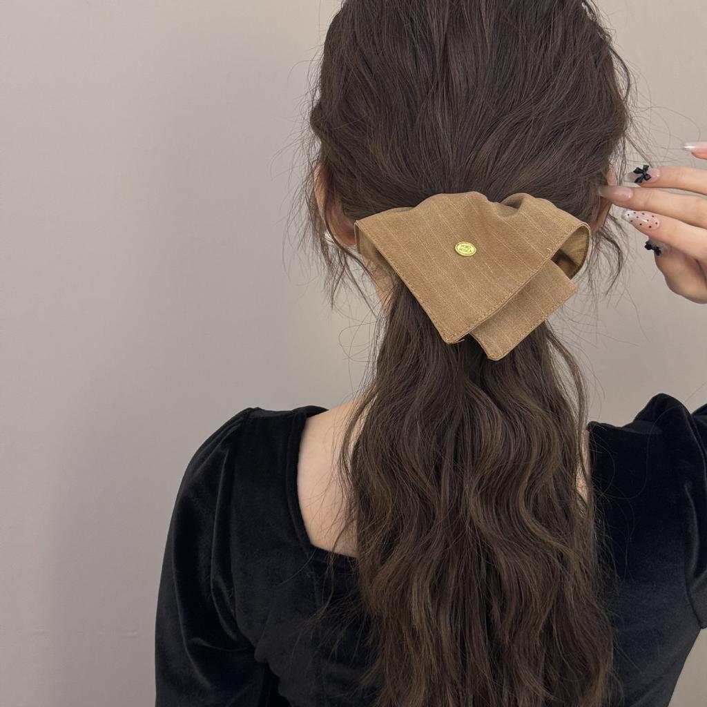 Oval Gold Label Large Intestine Circle, Elegant Hair Tie, Low Ponytail Hair Tie