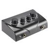 Portable Karaoke Sound Audio Stereo Sound Mixer Dual Microphone Inputs With RCA Cable Power Adapter