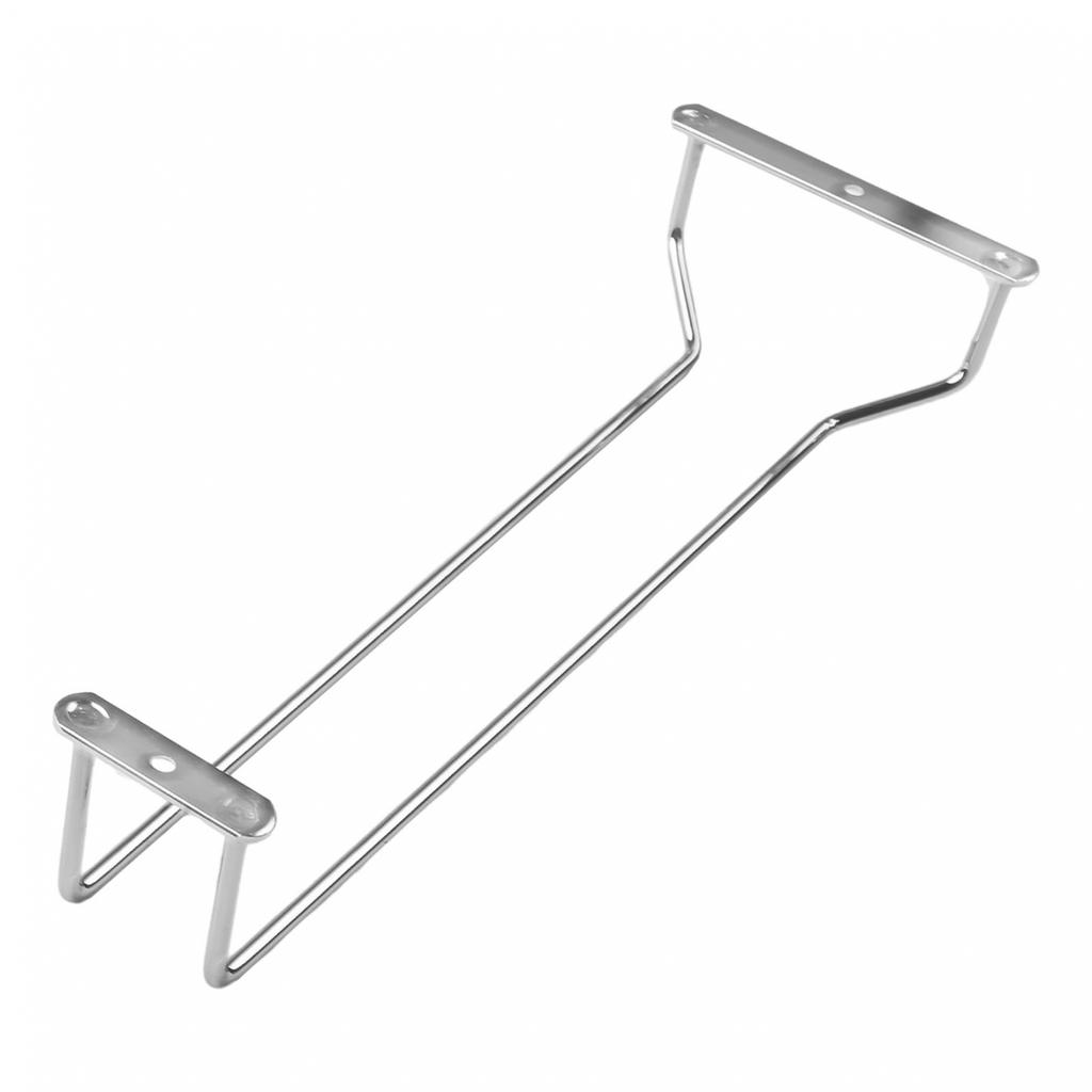 Silver Wine Glass Rack Cup Holder Shelf Organizer Display Stainless Steel Hanger