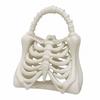 Модная 3D-печать Скелетная сумка-клатч Новинка Костюм Готический кошелек Форма ребер Клатч Косплей