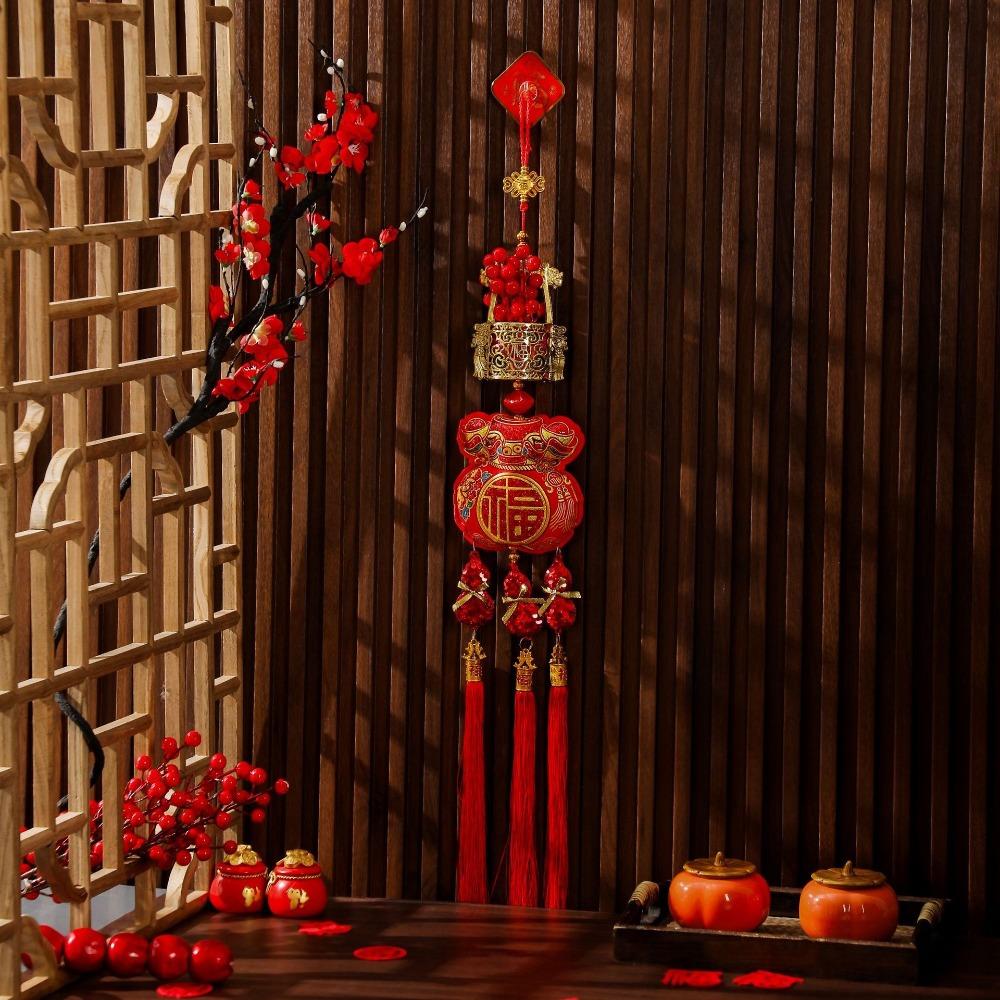 Fu Spring Festival Pendant Lucky Bag Good Luck Ornaments New Year Decorations  Scene Arrangement