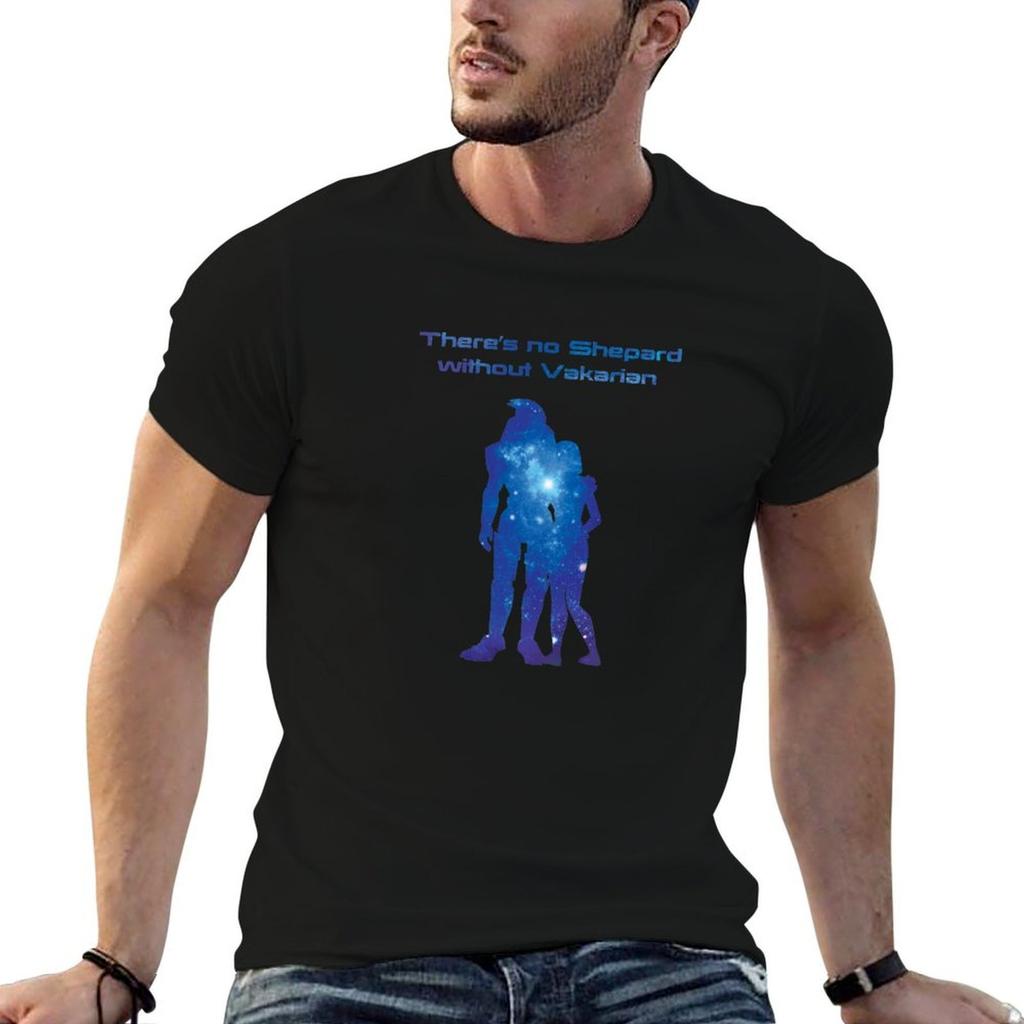 Theres No Shepard Without Vakarian TShirt Urban Casual Loose Fit Tee