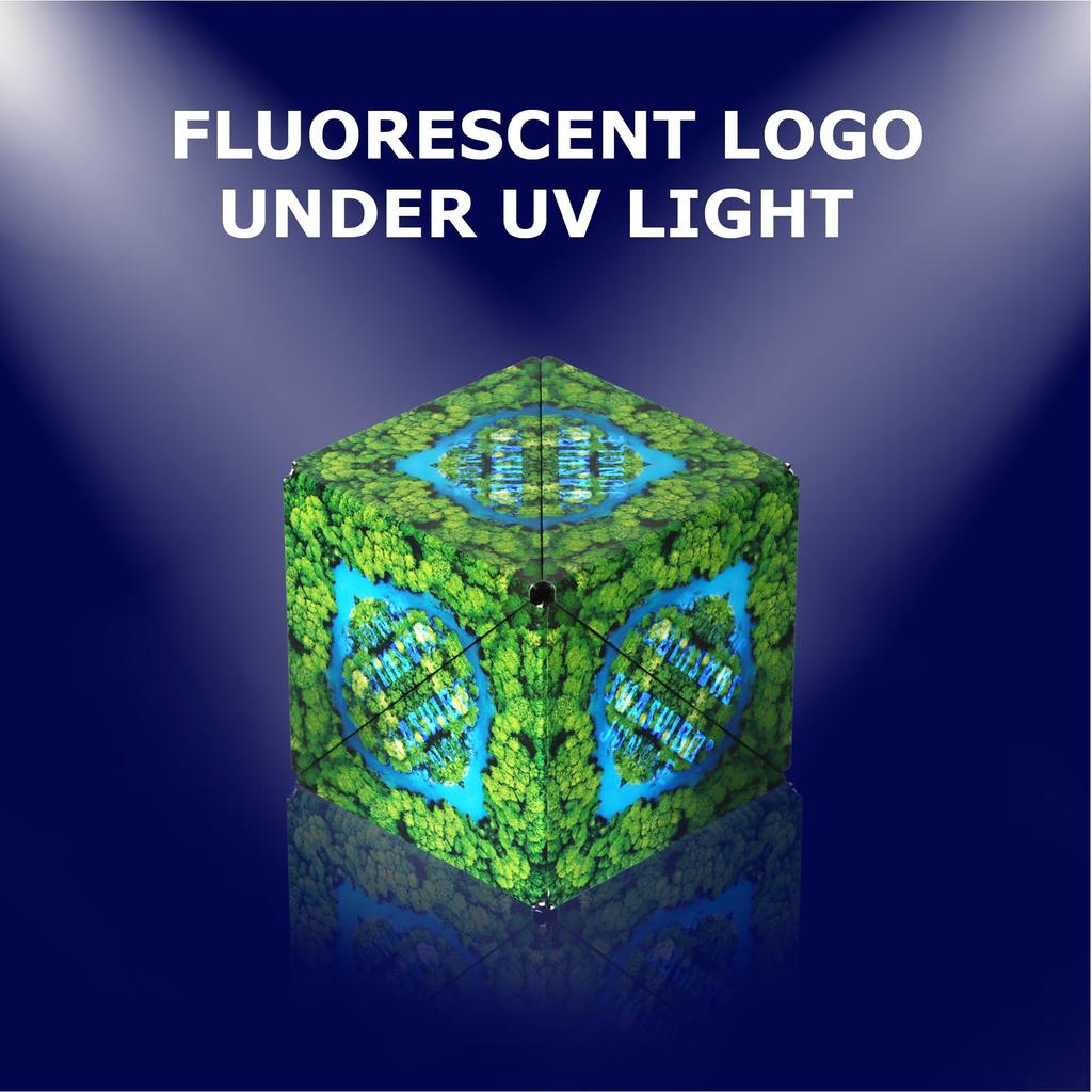 SHASHIBO Shape Shift Box — отмеченный наградами запатентованный кубик-фиджет с 36 редкоземельными магнитами — трансформируется в более чем 70 форм (Серия Wild - Джунгли)