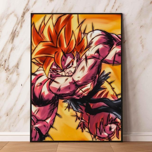 Аниме постер Dragon Ball Torso Wukong Модульная картина детская экшн-кукла Наклейка на стену украшение для гостиной