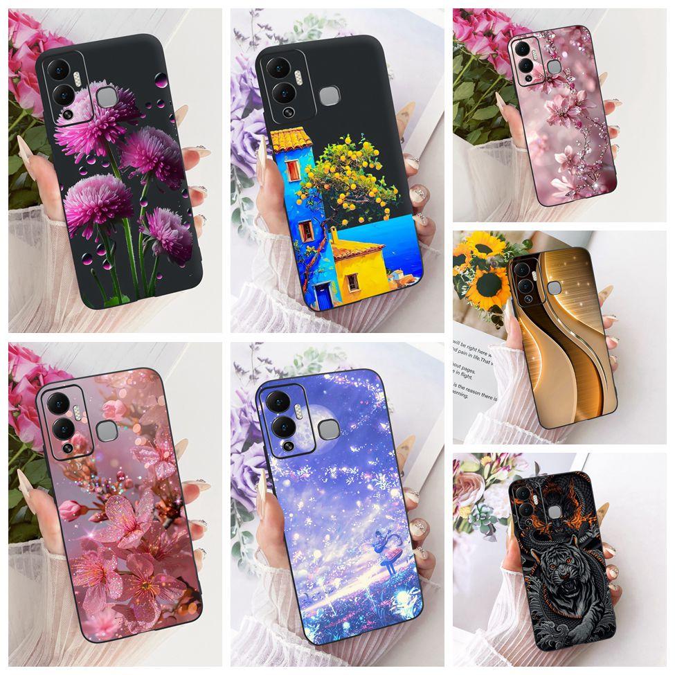 Чехол-крышка для Infinix Hot 12 Play Милый Кот Роскошная Мода Забавный Расписной Корпус Телефона Для Infinix X6816 X6816C