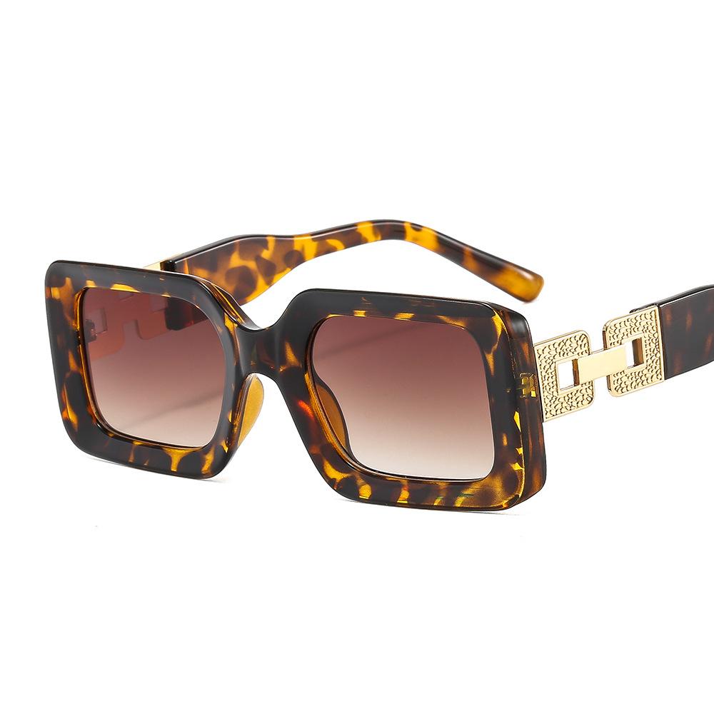 Womans Luxury Custom Sunglasses Logo Colorful Wide-Legged Hollow Square Women Rectangle Sexy Video Recording Glasses