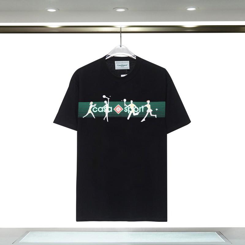 Casablanca 23 spring and summer new fantasy gate starry sky castle casa letter logo short-sleeved couple T-shirt