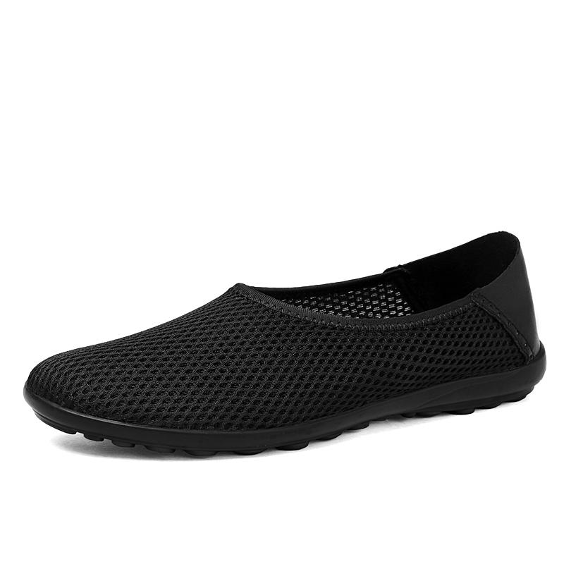 Ретро мужские мокасины легкие туфли-лодочки дышащая летняя удобная повседневная обувь мужские кроссовки мокасины большой размер 35-50 без застежек на плоской подошве