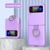 Anti -Slip Ultra Thin Ring Holder Fitted Case For Samsung Galaxy Z Flip 4 5g Flip4 Flip3 Flip 3 Drop Protection Cell Phone Bag