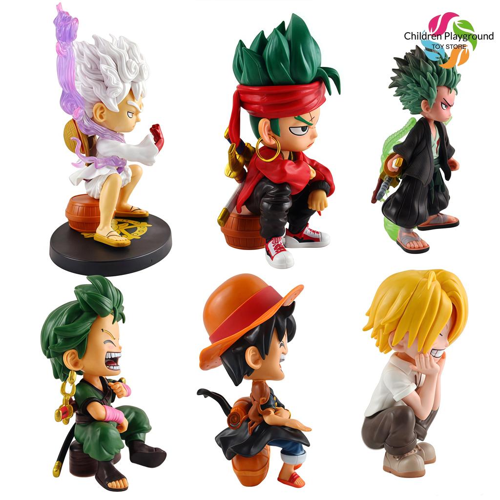6 Стилей Фигурка Аниме One Piece Модель из ПВХ Кукла Люффи GEAR 5 Фигурка Ророноа Зоро Фигурки Действия Коллекционная Модель Кукла Игрушка подарок