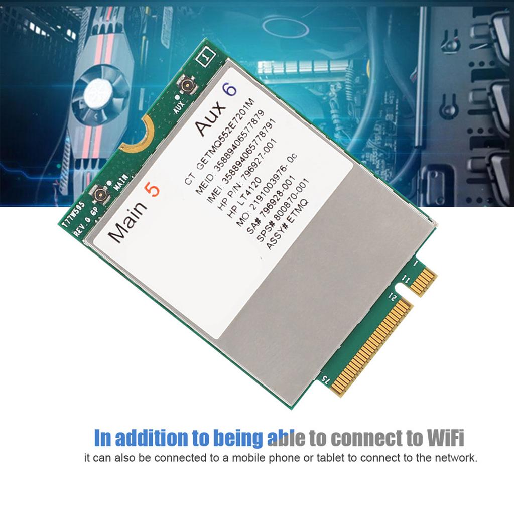 T77W595 4G Module LT4120 796928 001 For HP Probook EliteBook 820 840 850 G2 G3