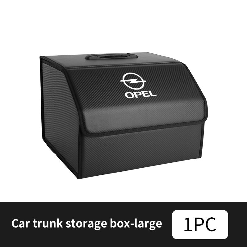 AAAYR1 Car Trunk Fold Large Capacity Organizer Bag Storage Leather Tidying Box Accessories For Opel Insignia Astra G J F K Vectra C H