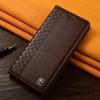 Napa Inner Grid Genuine Leather Flip Case for Meizu 15 16 16TH 16X 16XS 17 18 18X 20 21 Pro Plus Note Phone Cover Card Cases