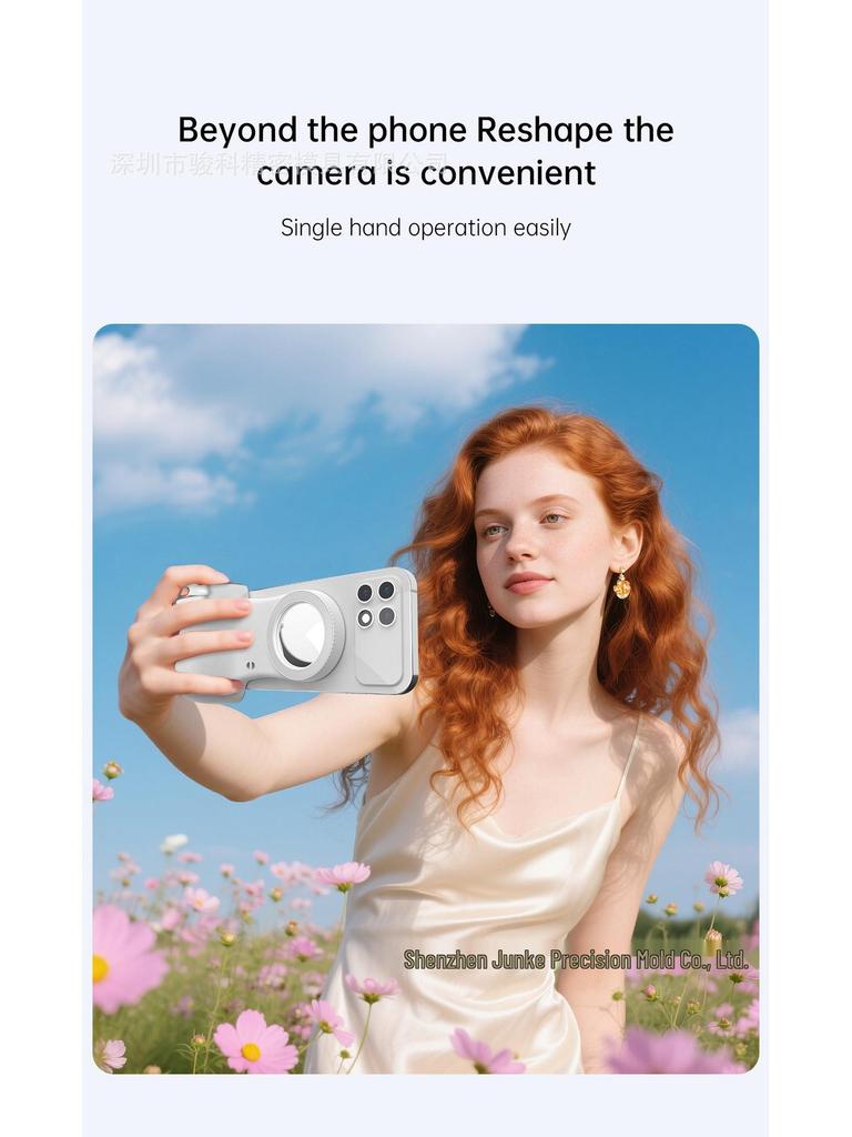 Wireless Bluetooth Magnetic Selfie Stick with Fill Light for Vlogs and Live Broadcasts