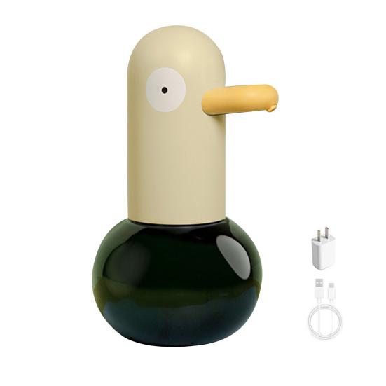 Soap Dispenser Automatic Foaming Hand Soap Dispenser Duck-Shaped Touch-Free Fast Dispensing 0.25s Rechargeable Bathroom Soap Dispenser