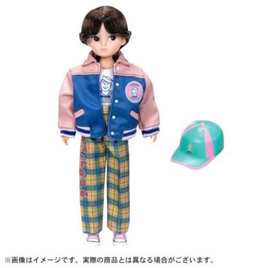 Takara Tomy Licca-chan Doll Retro Licca Sailors Stadium Jacket Fashion Dress-Up Toy Ages 3 Up