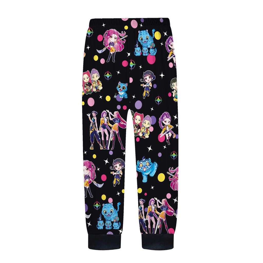 Children's Fashion Suit Skirt Round Neck Long Sleeve Top Pants