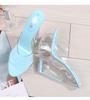 Sexy Ultra-high Heel Cool Slippers High Transparent Slope Crystal Waterproof Platform Sexy Open-toed Sandals WZ