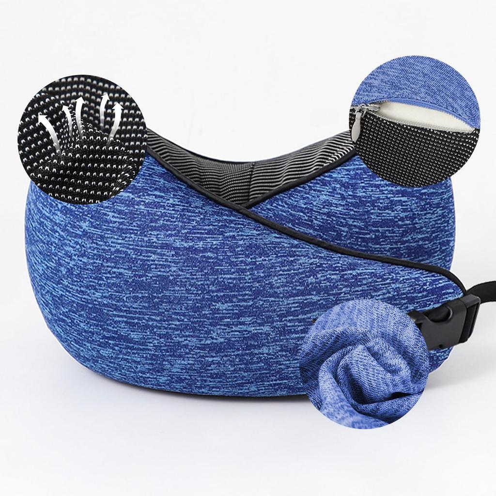 Подушка для шеи для путешествий, путешествий на дальние расстояния, память, портативная улучшенная упаковка, ящик для хранения, самолеты, автомобили, Shinkansen, подушка, U-образная подушка,